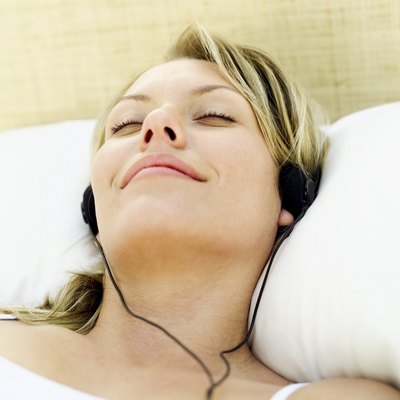 Listen to relaxing sounds.