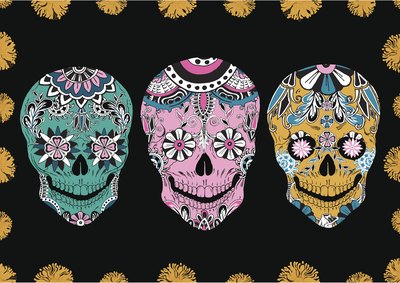 Black is seen as a background color for artwork.