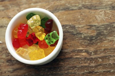 Bowl of gummy bears