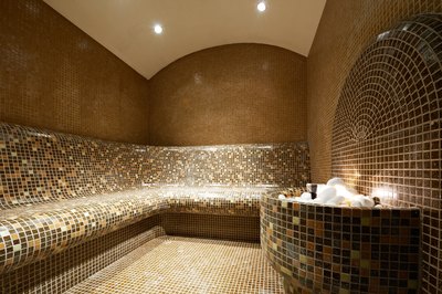 A steam room.