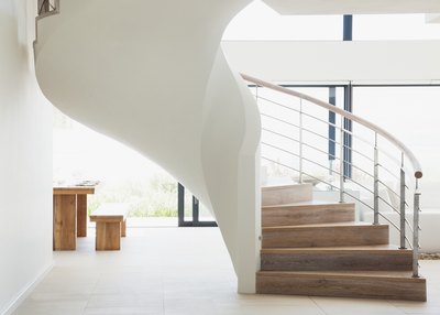 Curving Stairs, Modern house