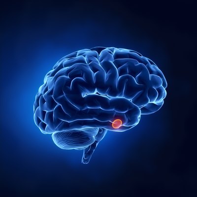 3D rendering of pituary gland.
