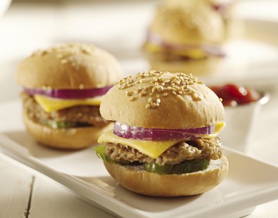 petite cheeseburger sliders