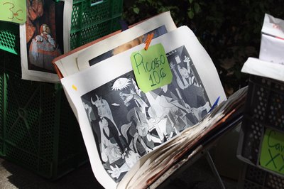 Art prints of Pablo Picasso' "Guernica" in Madrid, Spain.