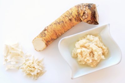 Horseradish root.