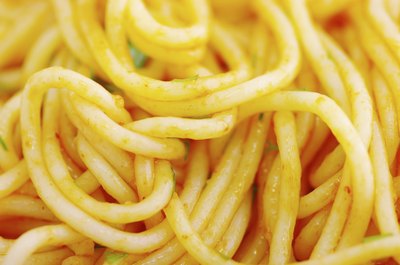 Pasta is a high carbohydrate meal; balance with fiber.