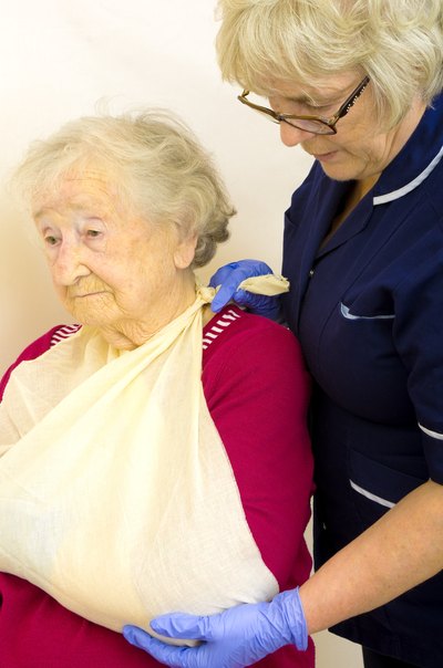A scarf can easily serve as an effective sling.