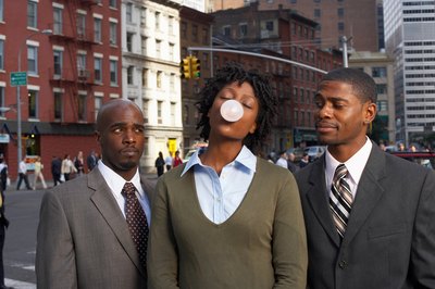 Gum chewing is not allowed.