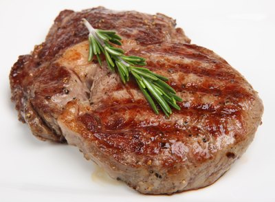 Rib eye steak.