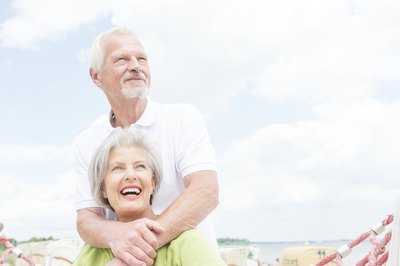 Senior couple at the beach