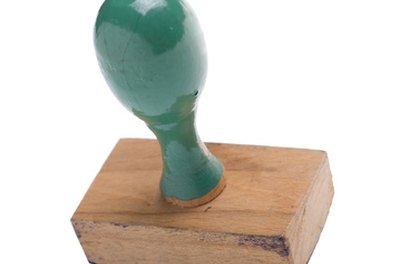 Ink stamps include the classic handle stamp.