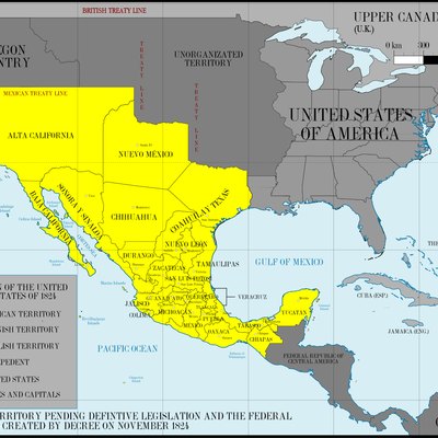 mexico arizona mexican travel 1824 federal republic