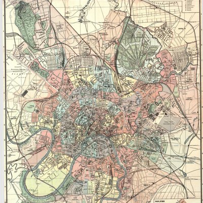 Landforms Of Moscow, Russia 