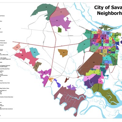The Best Little Map of Savannah GA