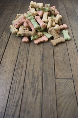 Image Source/Photodisc/Getty Images Dog biscuits can be basic Kong filler.