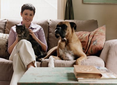 Ryan McVay/Photodisc/Getty Images They cannot share distemper viruses, but you can protect them both.