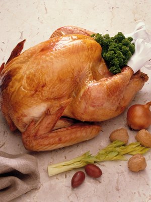 Jupiterimages/Photos.com/Getty Images Turkey provides a good source of protein for your dog's diet.