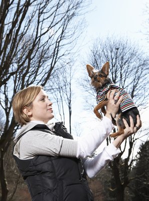 Thomas Northcut/Photodisc/Getty Images Dogs with short hair might need a sweater in cooler weather.