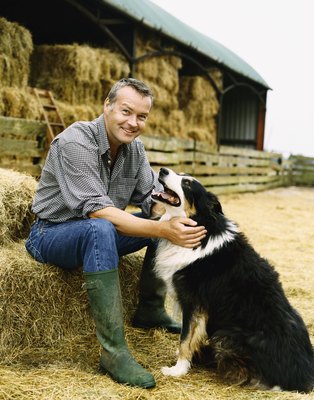 Digital Vision./Digital Vision/Getty Images Moldy hay is often enough to trigger an allergy related pneumonia in your dog.