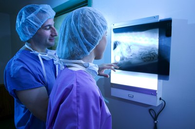 Thinkstock/Comstock/Getty Images Vets can use X-rays and ultrasounds to look for cancer in your dog's body.