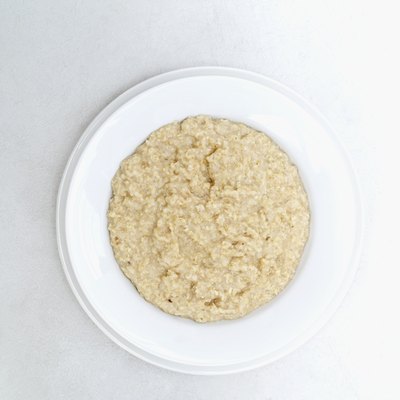 George Doyle/Stockbyte/Getty Images Porridge: comfort food for people and pooches.