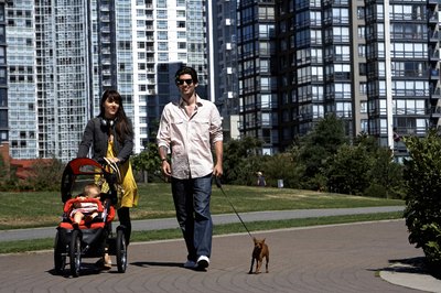 Noel Hendrickson/Photodisc/Getty Images Give your dog extra attention when a baby enters the picture.