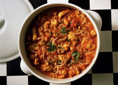 Eising/Photodisc/Getty Images A slow cooker makes great doggie stew.