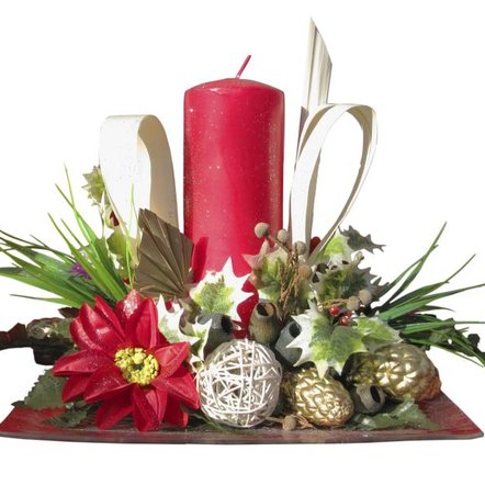 Homemade Christmas Table Decoration With Flowers  Home Guides  SF Gate