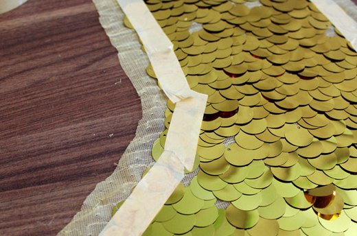 Tape Off the Sequins at the Edge