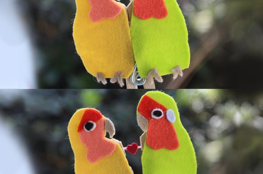 Open and Close the Clothespin to Reveal the Heart!
