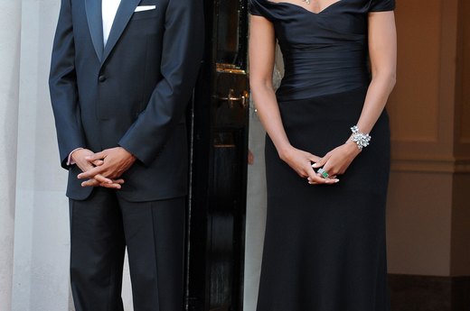 Off-the-Shoulder Gown + Stunning Accessories