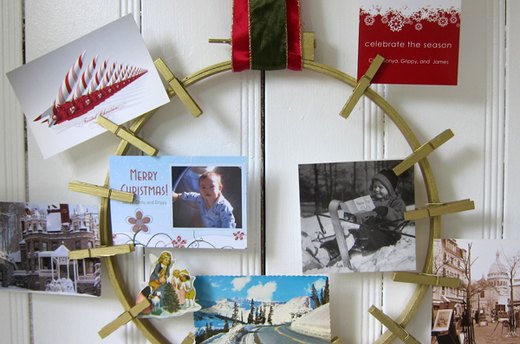 DIY Holiday Card Display