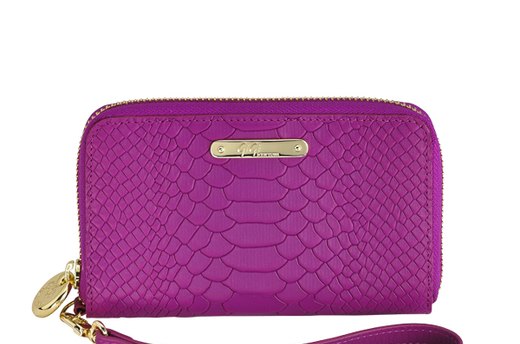 GiGi New York Embossed Python Wristlet Phone Wallet