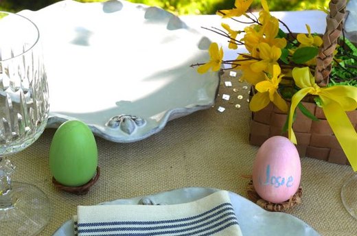 Chalkboard Easter Egg Place Cards