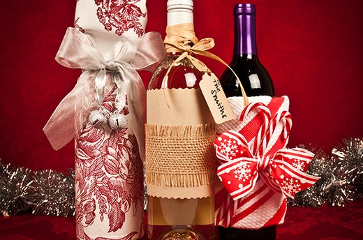 Embellish Wine Bottles for an Easy Hostess Gift