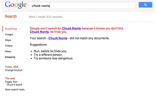 No Chuck Norris