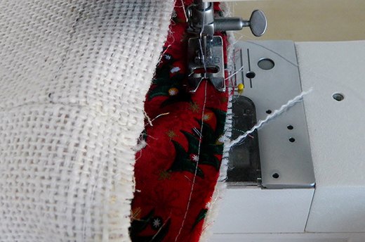 Sew Cuff to Stocking