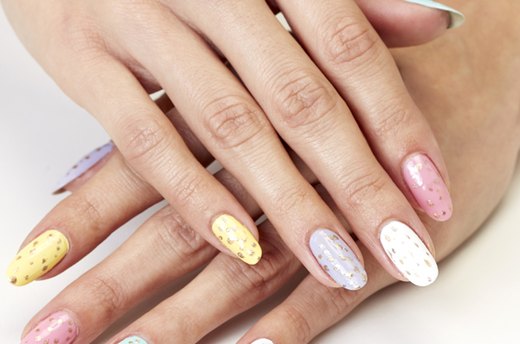 Easter Nail Art: A Festive Speckled-Egg Manicure