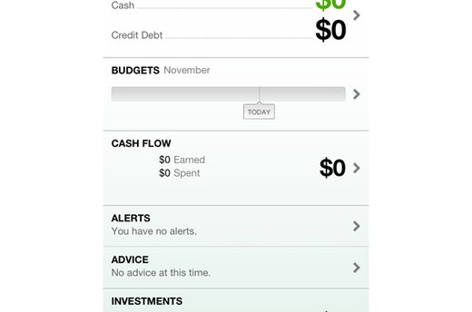 Mint.com Personal Finance (iOS, Android; free)