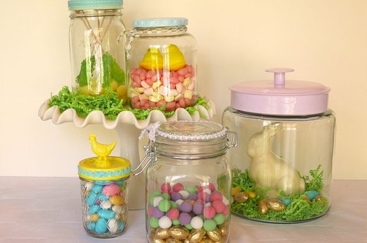 Filling the Jars with Candy
