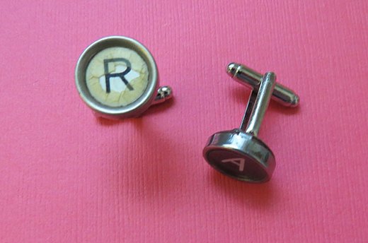 Typewriter Key Cuff Links