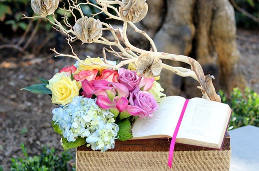 Lovely and Romantic: Vintage Flower and Book Box