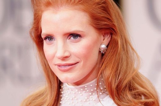 Jessica Chastain's Barely-There Blush