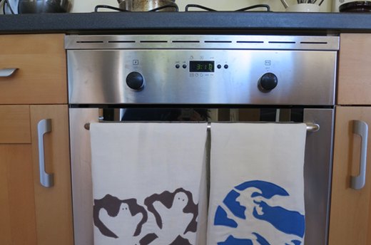 Appliqued Tea Towels