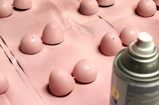 Spray Paint the Plastic Eggs
