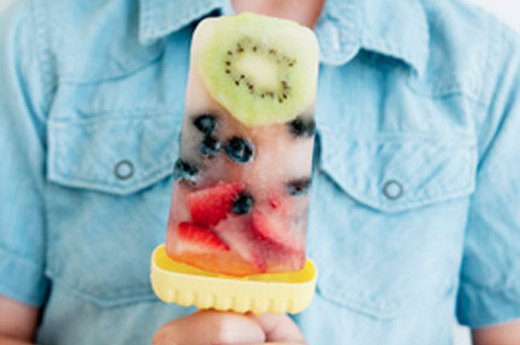 Fruity Popsicles With Ice Cream