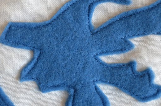 Applique Witch Head from Felt