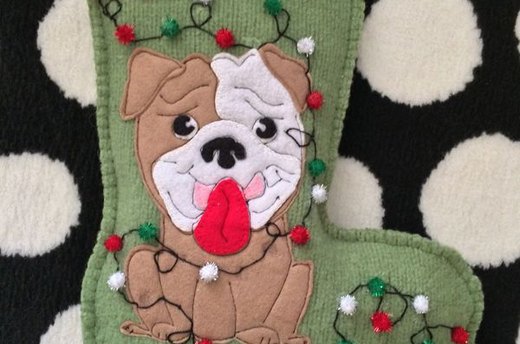 Pom-Pom Doggy Stocking