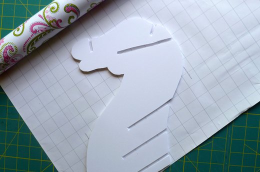 Adhere the paper