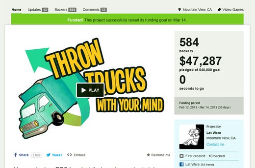Throw Trucks With Your Mind